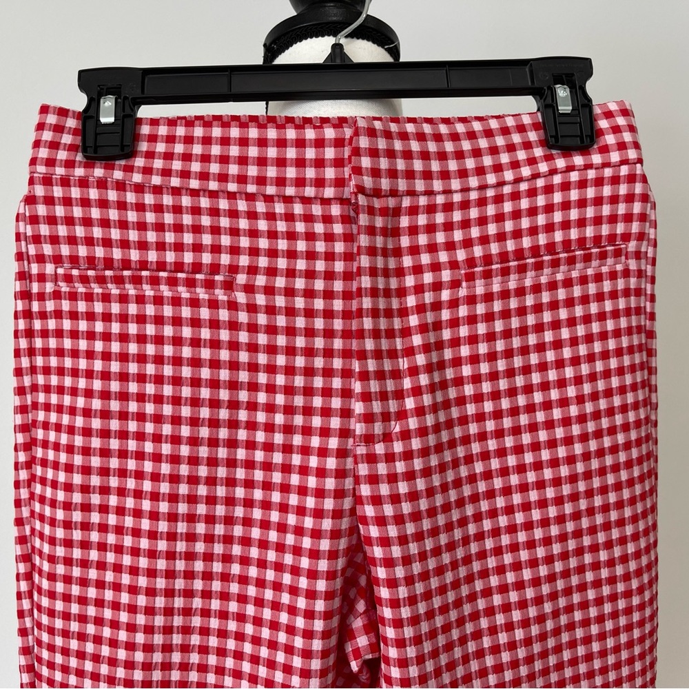 Zara new with tags gingham print mini flare trousers in a size medium - Picture 5 of 13